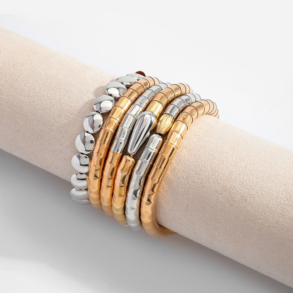Stackable Multi Layer Choker Layered Woven Bangle Fashion Bohemian Collarbone Chain Gift