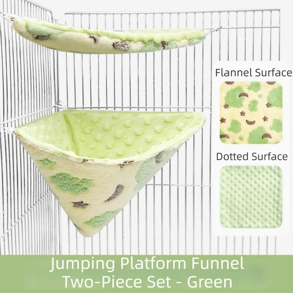 2Pcs/Set Flannel Velvet Sugar Glider Nest Comfort Hamster Cage Fashion Squirrel Beds  Pet Cage