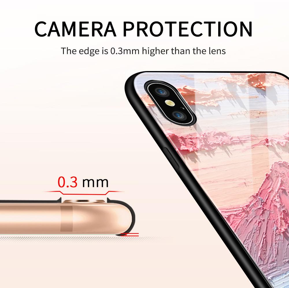 Tempered Glass Phone Case For OPPO Reno13 Reno14 Realme 11 12Pro 14 GTNeo6 C21Y C53 C75 OnePlus Nord2 NordCE3Lite Soft Edge Shockproof Smooth Shell