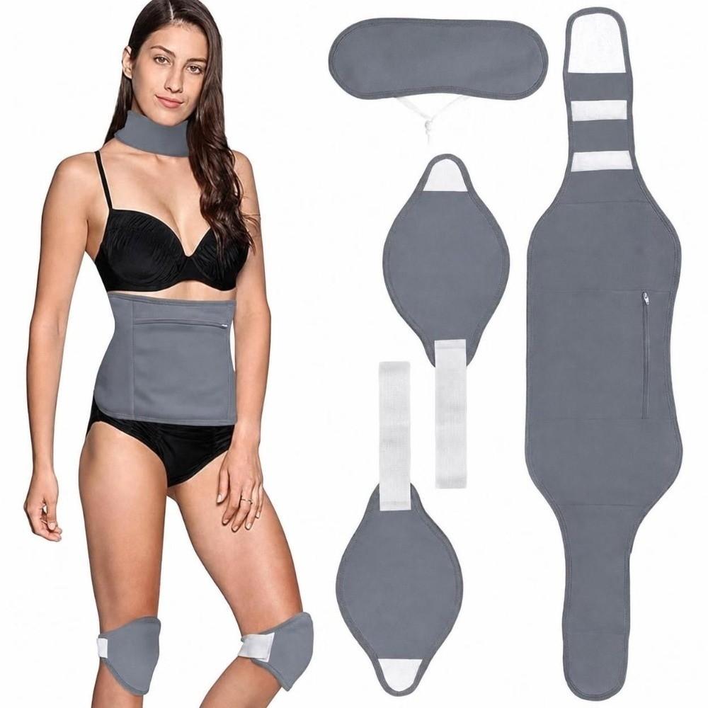 4PC Oil Resistant Waist Wrap Reusable Design Body Wrap Comfort Wear Waist Support Body Detox