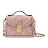GG Matelasse Leather Lock Handle Bag Shoulder Bag, Crossbody Bag Small Womens Pink