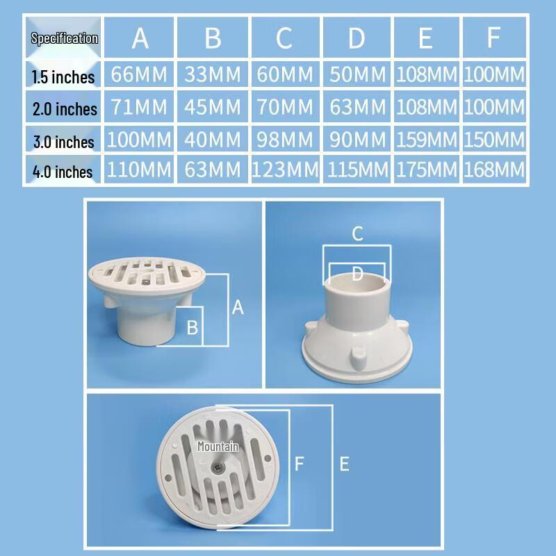 Square Pool Main Drain