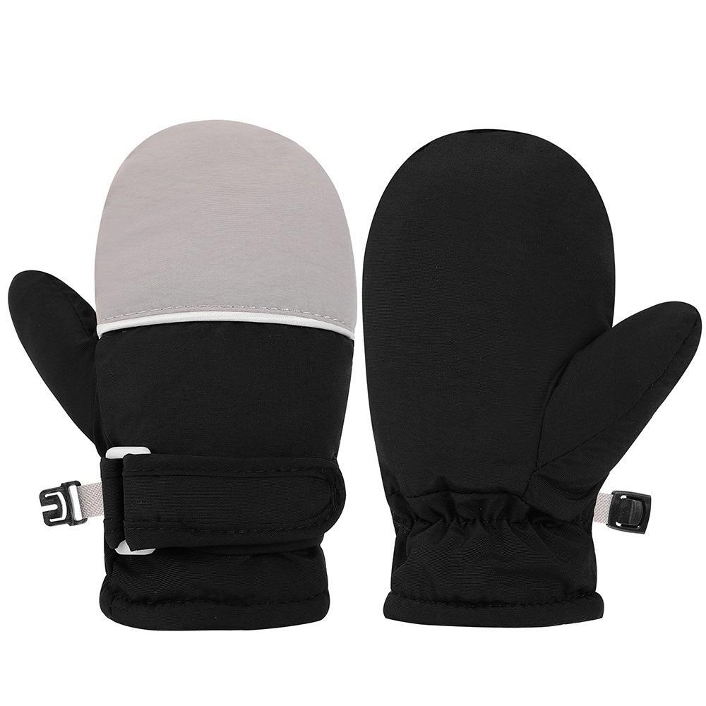 Zipper-Free Wrist Closure Thermal Ski Gloves Thermal Insulation Cold Gear Gloves For Boys Girls