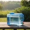 Water Container with Spigot FoodGrade Jug Rectangular for Campers, Journeyers,