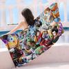 Anime O-ONE P-PIECE Anime Beach Swimming Towel Soft Absorbent Washcloth Children's Gifts for Kids Travel Camping Gym