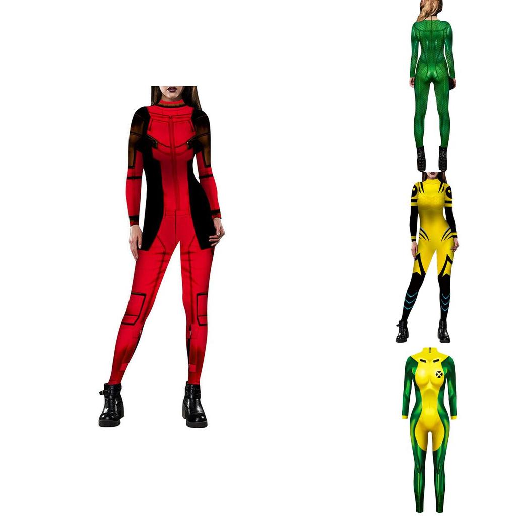 Exquisite X-men Mystique Women Catsuit Jumpsuit 3d Printed Cosplay Costume