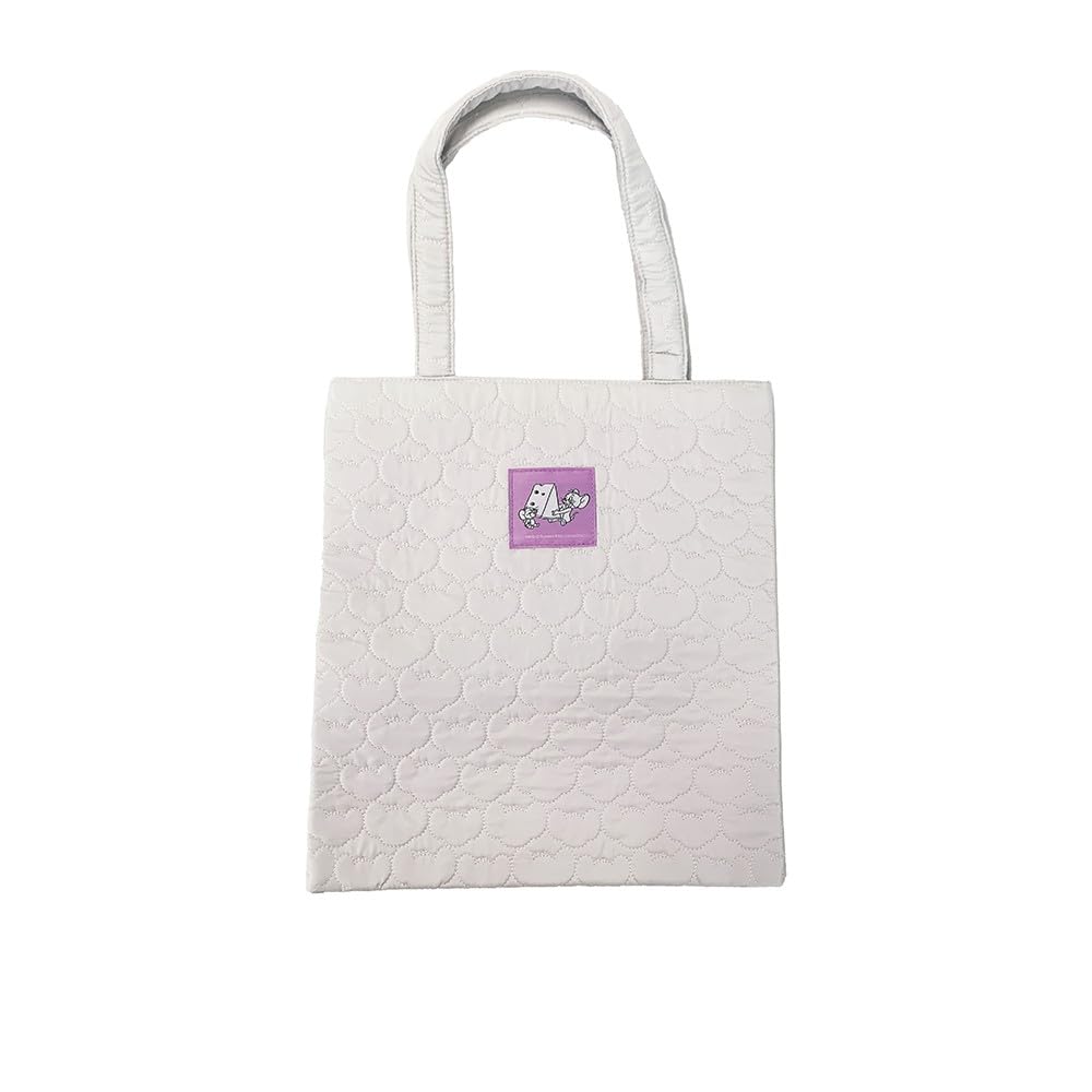 SK Japan Tom and Jerry Quilted Tote Gray Bag,