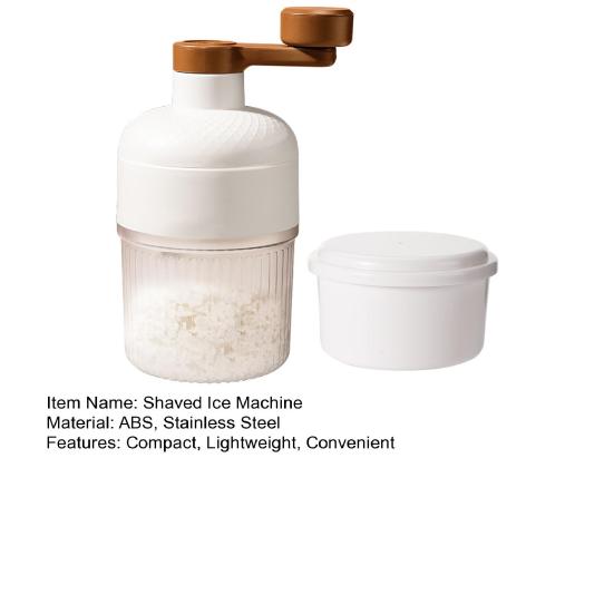 Máquina Manual de Hielo Raspado Manivela Manual Rasuradora de Hielo para Hielo de Copos de Nieve Suave y Batidos Mini Fabricador de Hielo Portátil para Postres de Verano