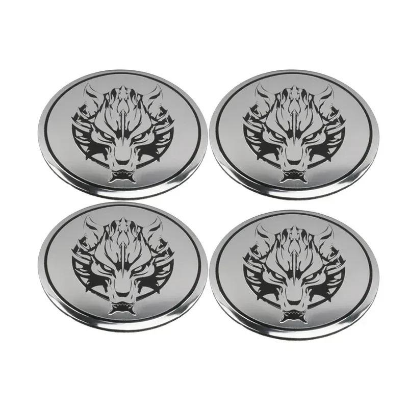4 Stück 55mm 65mm Wolf Emblem Auto Radnabenkappen Felgennabendeckel Für HONDA Volkswagen Mitsubishi Nissan Audi