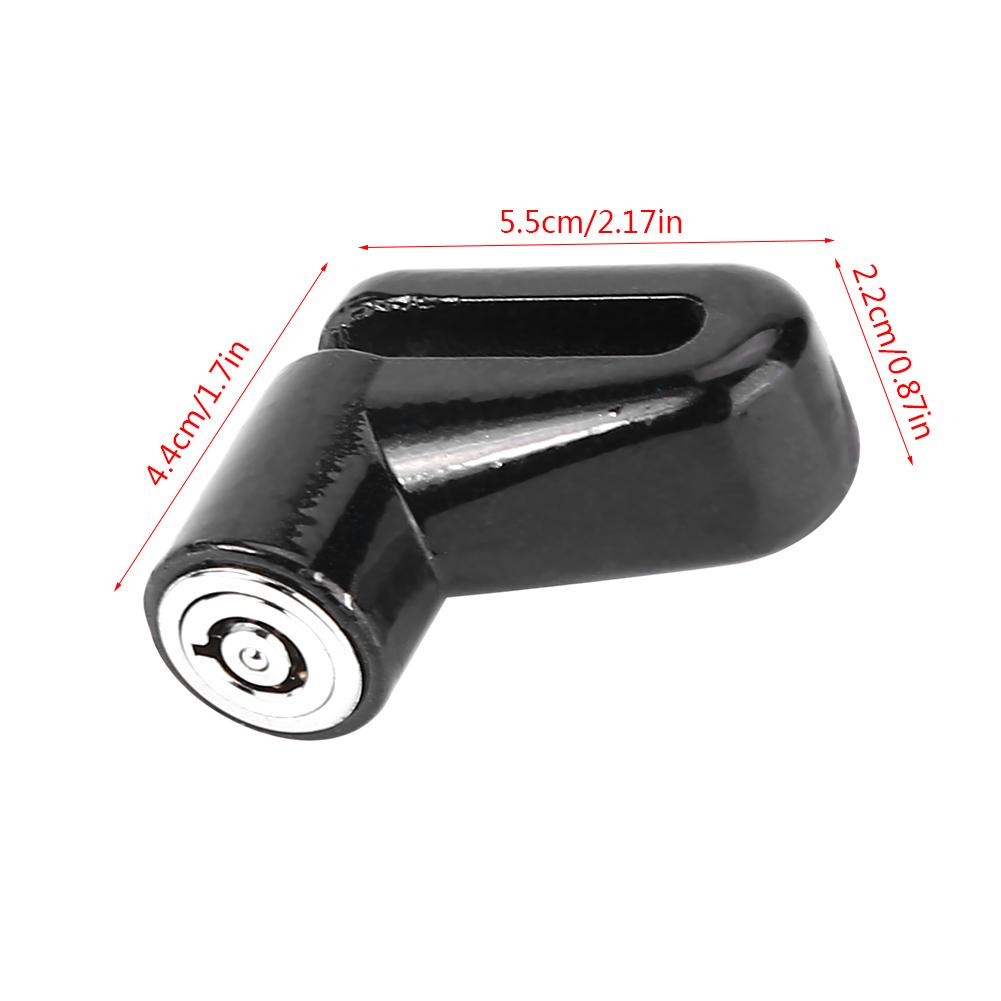 3 Colors Metal Bike Lock Disc Brakes Anti Theft Bicycle Locks With Plastic Frame & Keys