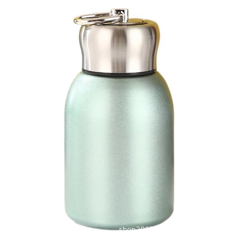 Exquisite Mini 304 Stainless Steel Chubby Thermos Tumbler with Handle 300ml золотой