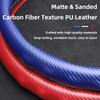 Suitable for Volkswagen Carbon Fiber Texture Steering Wheel Cover Snap-On Wave-Shaped Protective Shell Golf Passat Polo Jetta Tiguan T-Roc Atlas