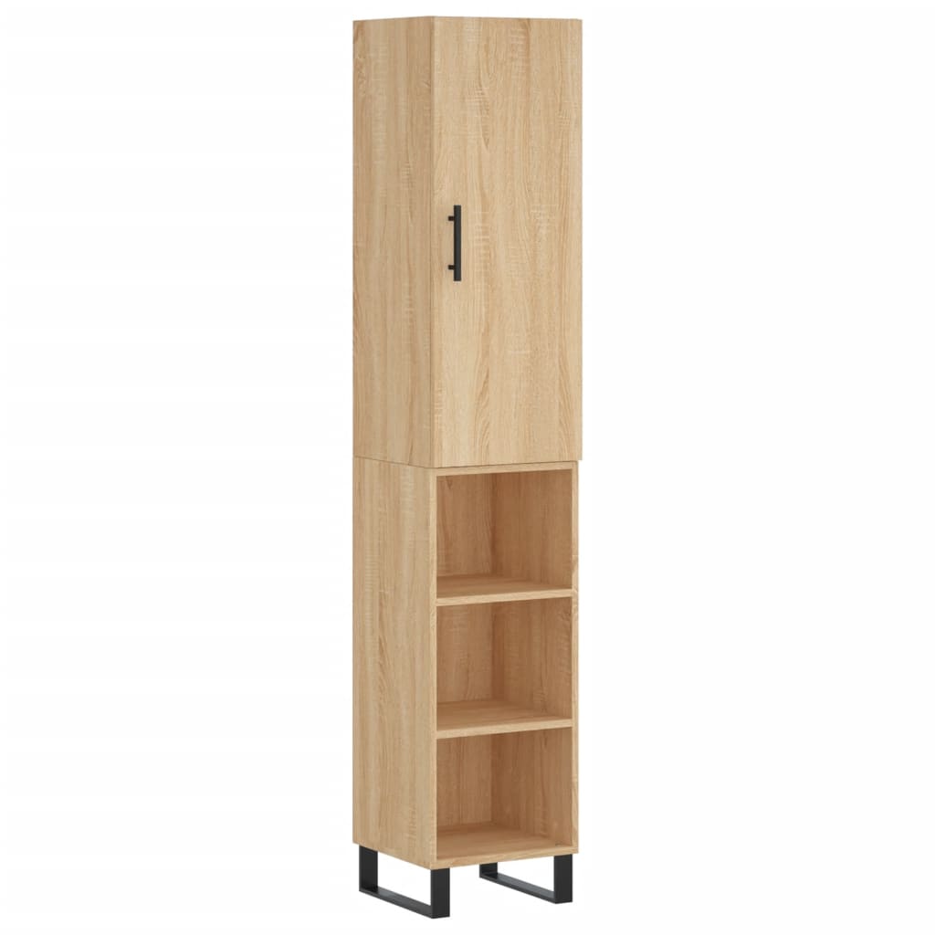 Highboard Sonoma Oak 34.5 x 34 x 180 cm Particleboard