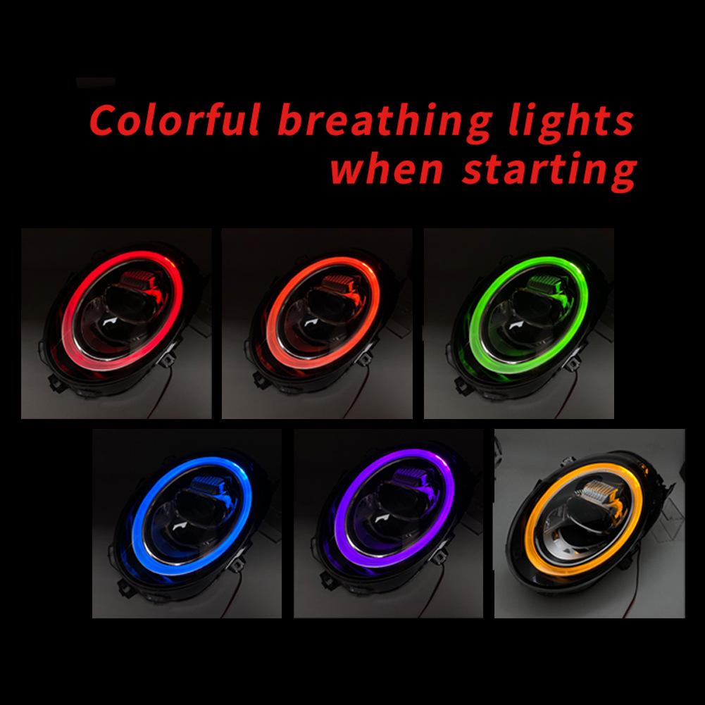 BMW Mini F56 Full-Color LED Angel Eye Headlight Assembly