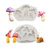 Yousheng Cake Mold Food Grade Heat-Resistant Silicone Mushroom Snails Fondant Mold Cake Decorating Tool Kitchen Supplies