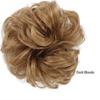 European & American Trendy High-Temp Silk Curly Hair Scrunchie Bun - Fluffy, Natural Elastic Hairpiece