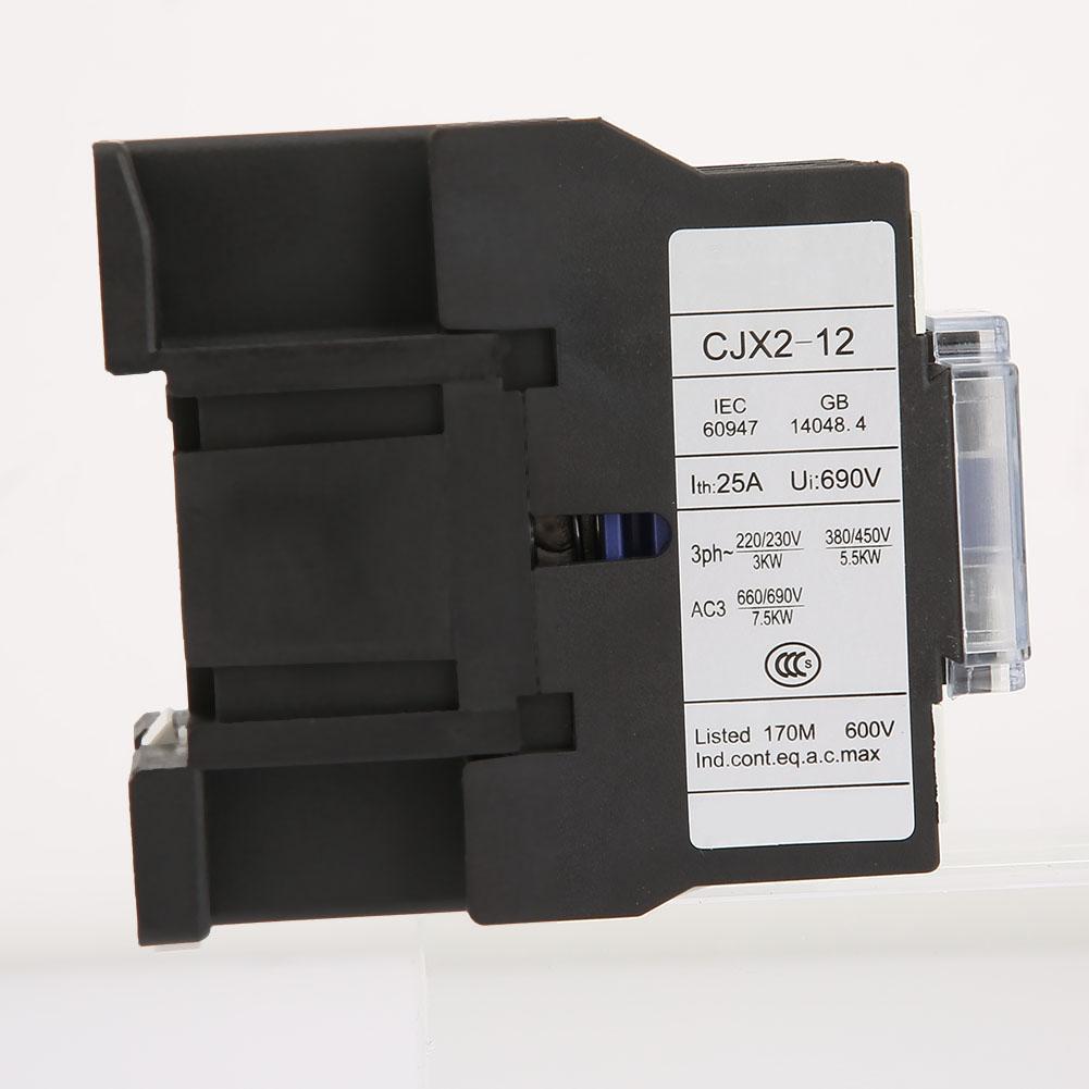 CJX2 1210 Rail Mount Contactor Industrial Electric Contactor (110V AC)