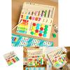 Wooden Four In One Magnetic Puzzle Board Educational Toy For Toddlers