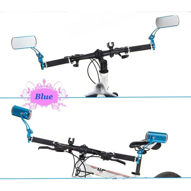 1 Pair Foldable Bicycle Rearview Mirror Aluminum Alloy Adjustable Mountain Road Bike Handlebar