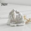 Minimalist Prayer Table Decor 3D Printed Foot Washing Figurine Ornament, Religious Desktop Statue, Delicate Resin Crafts Spiritual Decoration for Home
