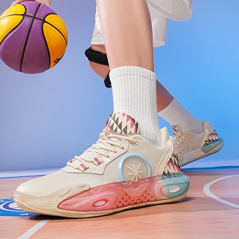 Basketball Shoes Teenagers Versatile Sports Shoes Middle and Older Children's Sneakers Running Shoes Summer Mesh Shoes