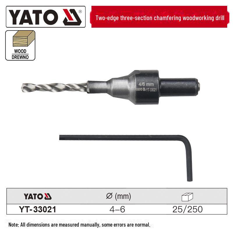 

Спиральное сверло YATO Chamfer Twist для электрического гаечного ключа и ручной дрели - деревообрабатывающий перфорационный вращающийся инструмент