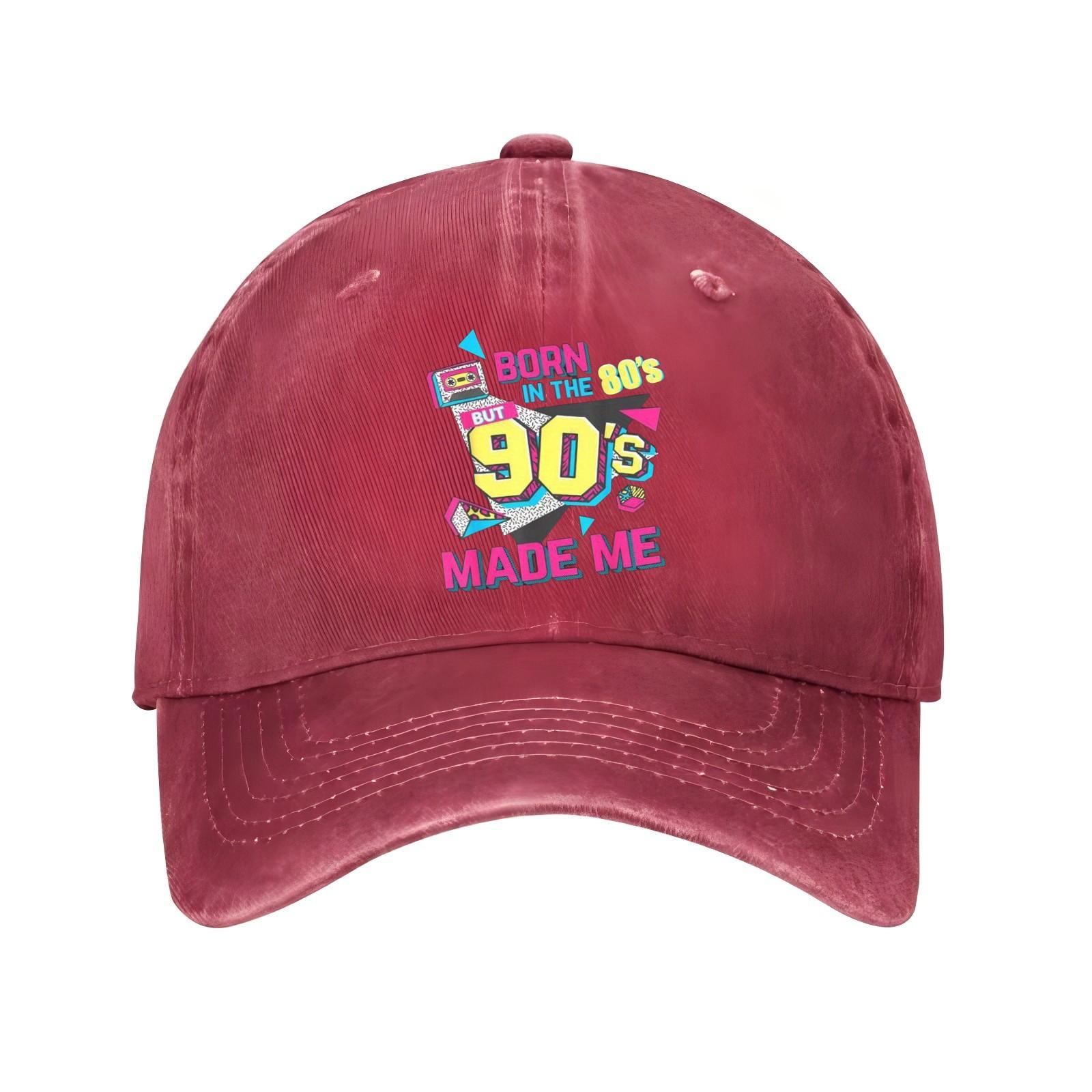 Born in the 90s Made Me Retro 80s Style Baseball Cap Vintage Adjustable Cotton Dad Hat One Size