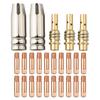 Diffusers Set Contact Tips Kit MIG Welding As Shown In The Picture 25 Piece Welding Nozzle Kit 0.6mm Contact Tips 2 Nozzles