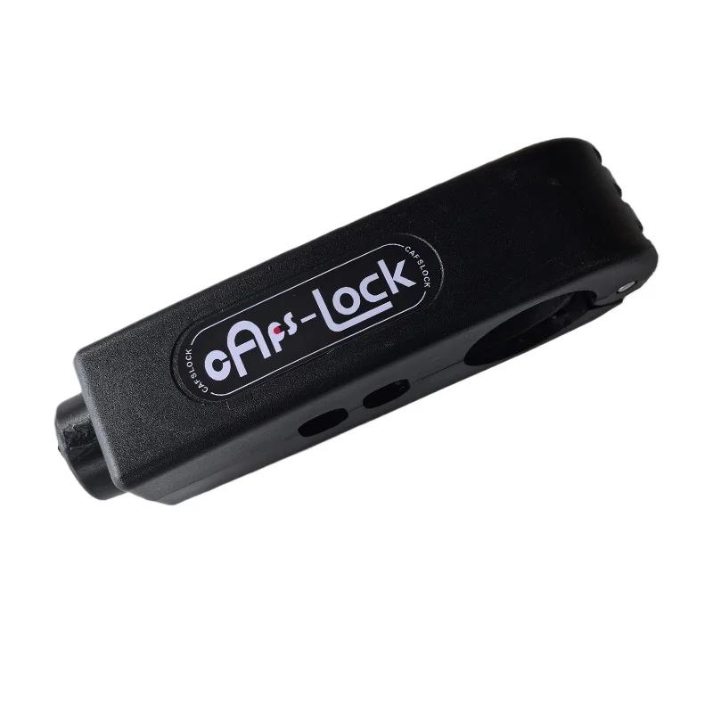 

Портативный электрический велосипедный тормозной рычаг, замок руля, универсальный противоугонный замок руля для скутеров и мотоциклов чёрный