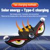 Solar Powered Car Neon Light Wireless Cool Demon Eye Led Ambient Light Suction Cup USB Rechargeable Atmosphere Breathing Lamp