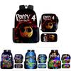 Poppy Playtime Chapter 4 Nightmare Critters Kids Backpack Oxford Lightweight School Bag With Cushion Straps For Elementary Students