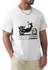 Men's Casual Shirt Elsie RD 350 250 LC Two Stroke Biker Crew-Neck t-Shirt White