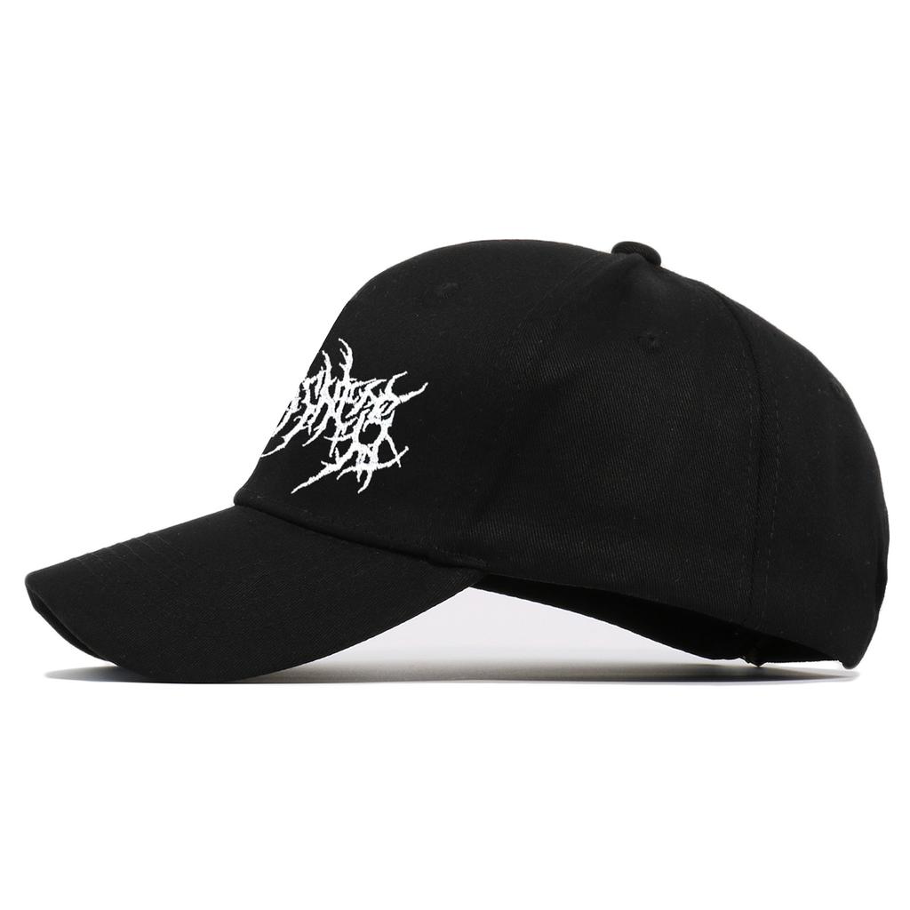 Gothic Street Punk Frauen Baseball Cap Baumwolle Mode Stickerei Outdoor Sport Y2K Schwarze Kappen Männer Frauen Weiche Snapback Dad Hats