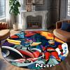 Personalized UFO Robot Grendizer Round Chair Office Rug - Perfect for Mat, Office Chair & More - Ideal Gift for Birthdays and Holidays