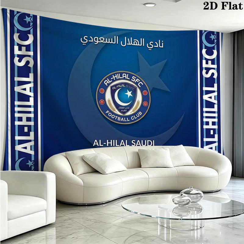Al-Hilal SFC Wall Tapestry Aesthetic Wall Hanging Printed Fabric Blanket Decorative Tapestries for Bedroom Living Room Home Decor