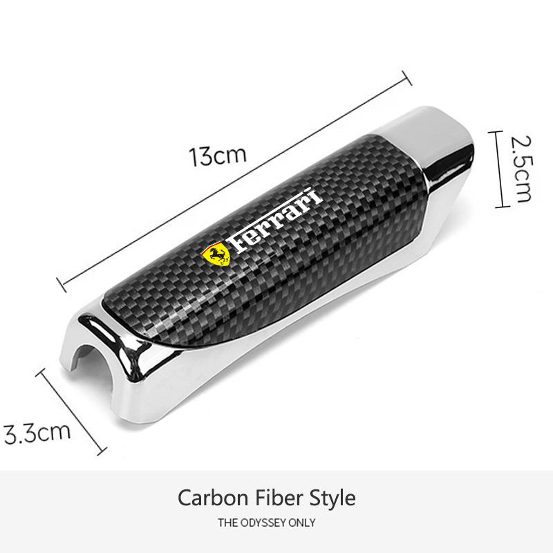 

1PC Carbon Fiber Car Hand Brake Grips Protection Cover Car For Ferrari F430 488 458 F12berlinetta SP1 812 F40 F12TDF SF90 FF F12