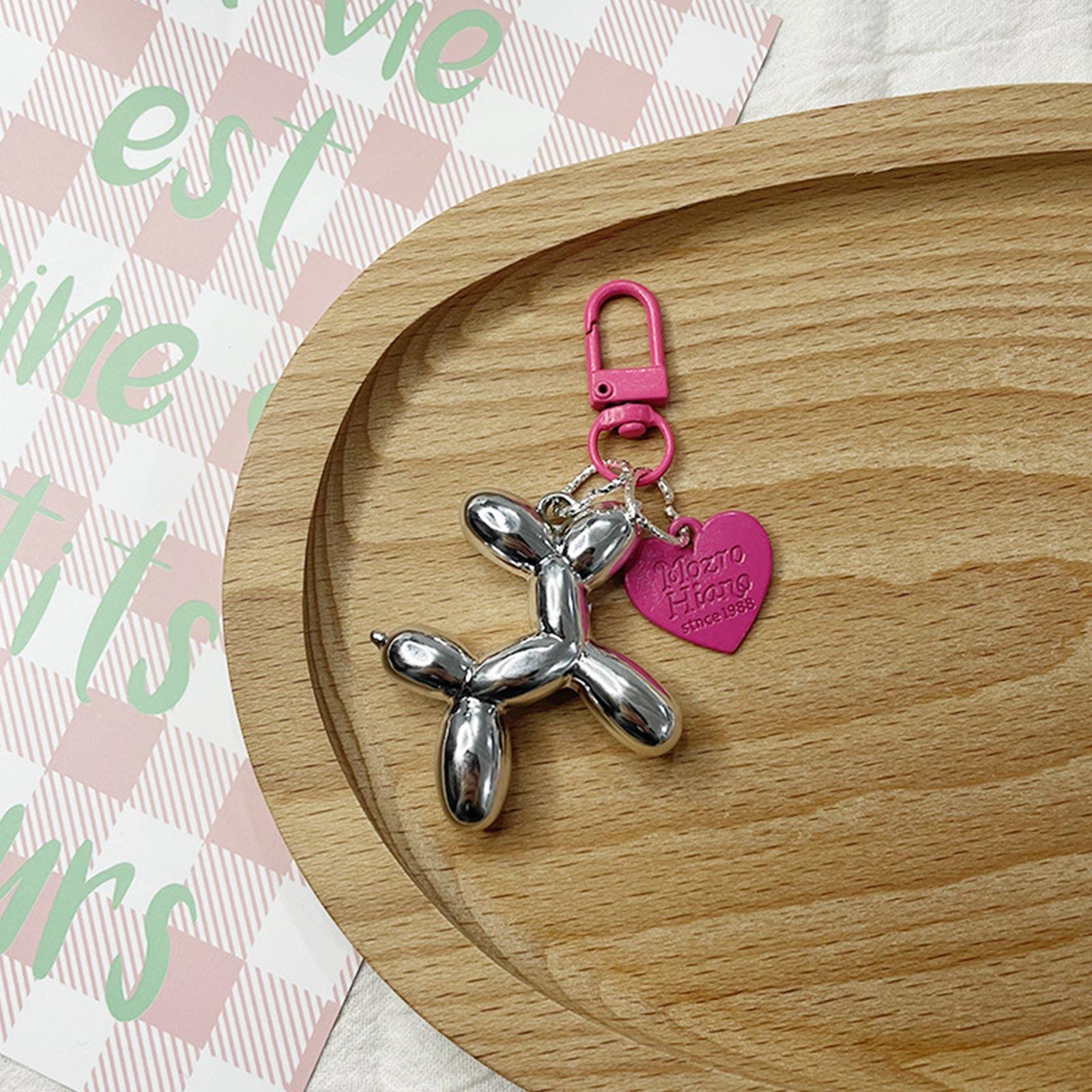 

Брелок для ключей Love Dog, парный брелок, сумка, подвеска, темный, крутой, женский кулон One Size горячий розовый