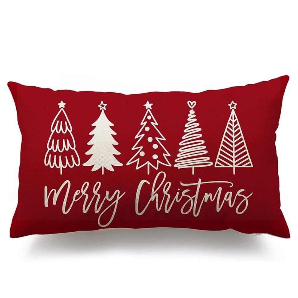 Linen Cloth Throw Pillow Cover Rectangle Decorative Pillow Cover Sofa Decoration