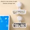 Suction Cup Eyeglass Holder Sturdy Plastic Designs for Smooth Surfaces Like Bathroom Wall and Office Glass Daily Use