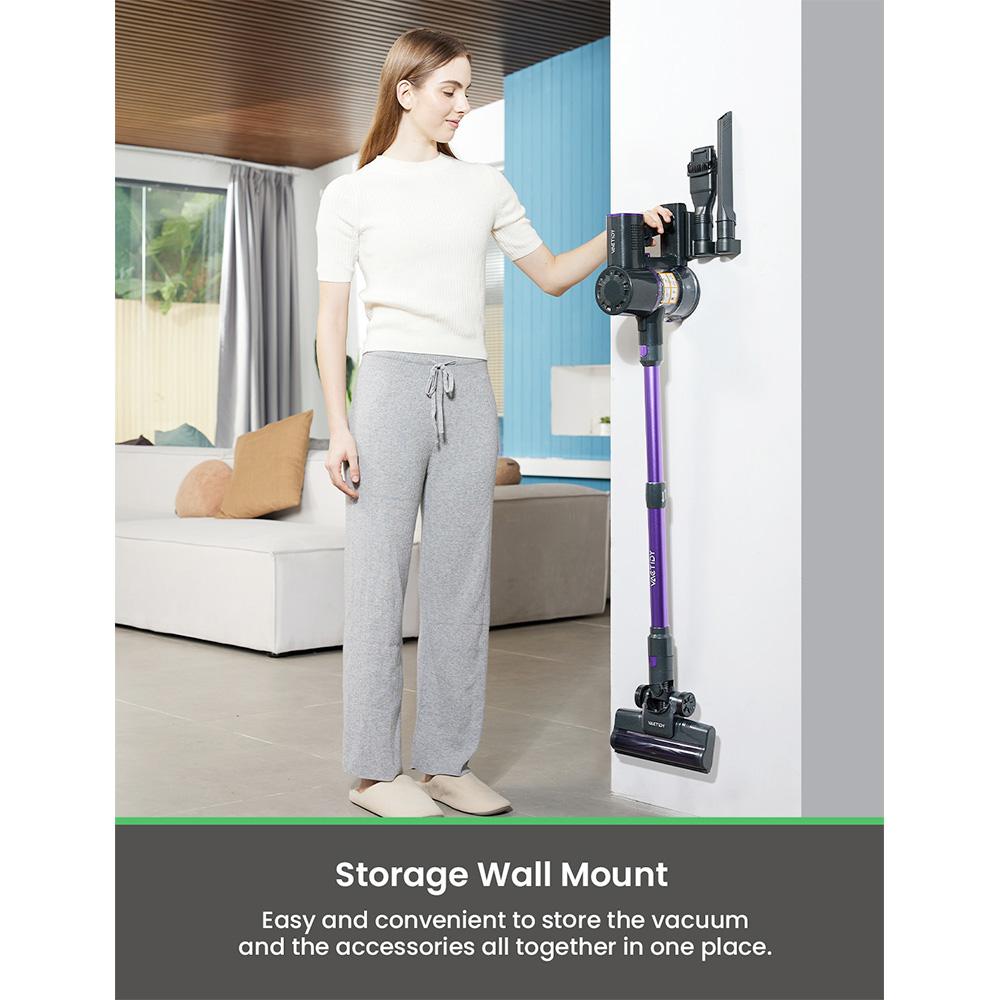 Ασύρματη ηλεκτρική σκούπα Vactidy V8 Pro, ισχυρή αναρρόφηση 25 kPa, κυκλωνικό σύστημα φιλτραρίσματος, κύπελλο σκόνης 500 ml, LED Touch Displa