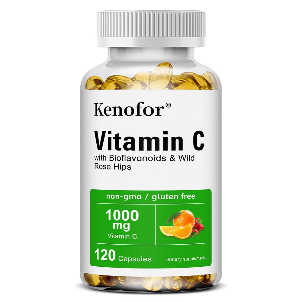 Vitamin C Dietary Supplement, With Citrus Bioflavonoid Complex, 120 Softgels Per Bottle 120 Capsules