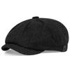 Beret & Octagon Cap For Men Women, Newsboy Painter Hat British Vintage Style, Unisex Retro Flat Cap
