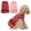 Valentines Day Pet Sweater Dress for Small Dogs All Size Cats Heart Pattern Designs Knitdress Turtleneck Knitwear