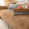 Plush Velvet Sofa Covers Slipcovers Sofa Towel Universal Non-slip Couch Cover for Living Room Decorative