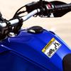 Lustige Motorradaufkleber aus PVC, lustige Diebstahlschutzaufkleber für Motorräder, Ornamente zum Schutz des Gemeinschaftsparkplatzes