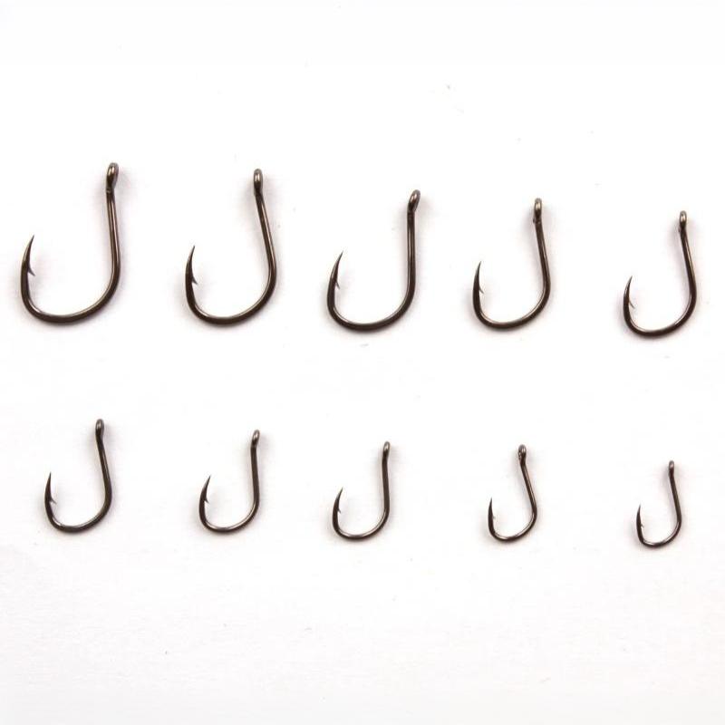 300PCS Barbed Fishing Hooks Carbon Steel Super Sharp Silver Size 3 to 12 for Saltwater Offshore Fishing