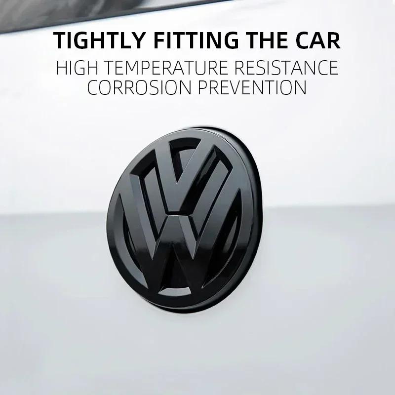 2026 Hot Valve Stems Caps For VW VOLKSWAGEN New Chrome Silver Or Black Car Front Radiator Grille Emblem For Volkswagen VW Golf 7 MK7 2014