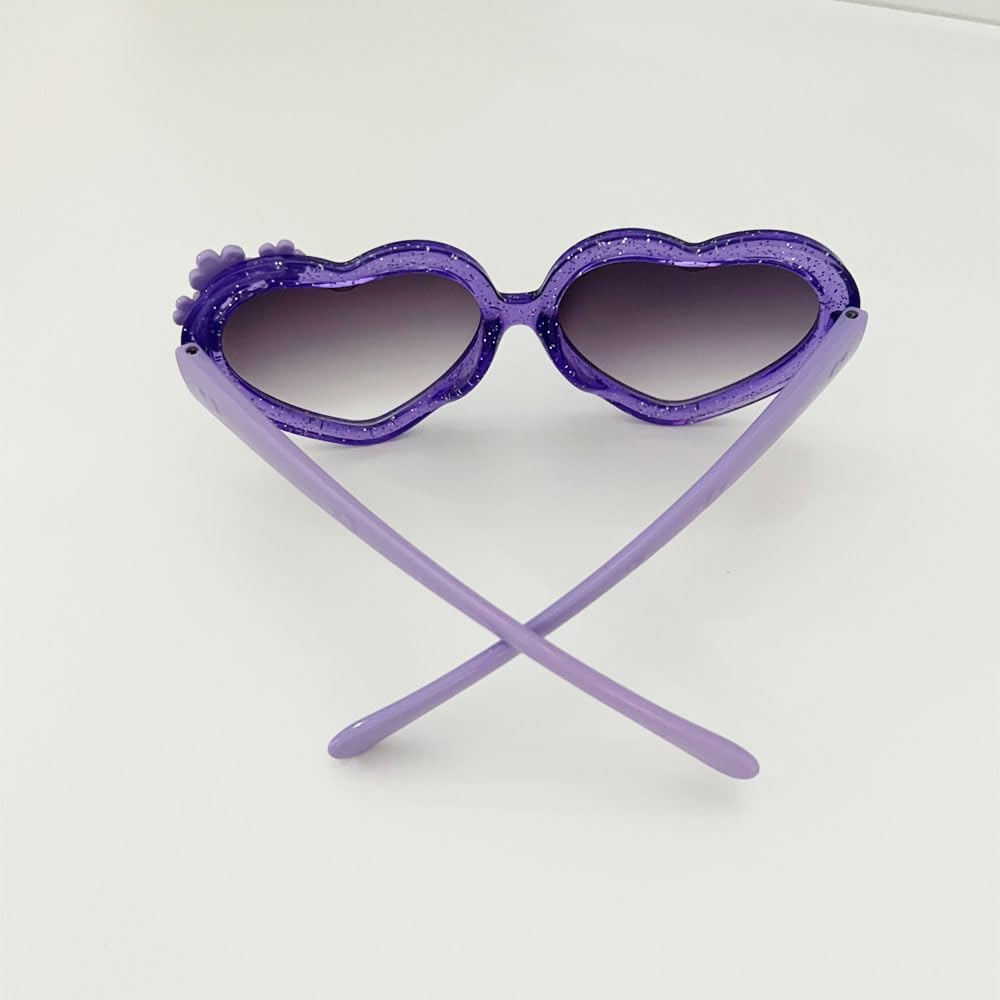 OZPYKAE Girl Heart Flower Sunglasses,Heart Shaped Cute Glasses UV 400 Protection Outdoor Girl Boy Gifts Eyewear Sunglasses