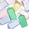 10Pcs Plastic Transparent Clamshell Key Tag Classification Label