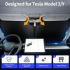 For Tesla Windshield Sunshade Folding Front Window Sun Shade Cover Heat Protection Visor For Model Y Model3 2025 Accessories